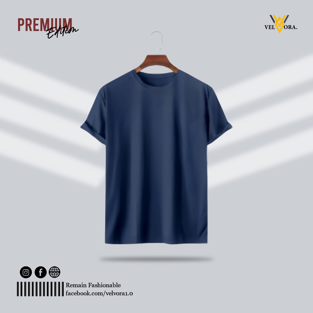 Eastern Blue Premium Solid T-Shirt