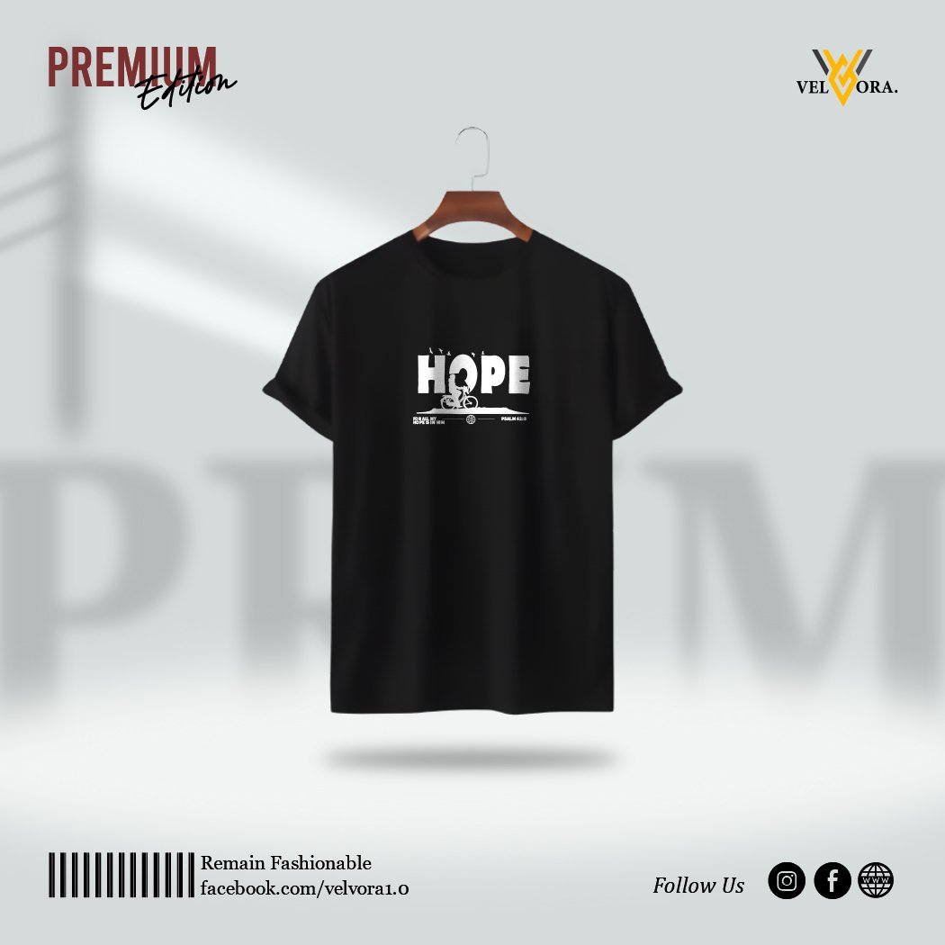 Premium Printed T-Shirt - Hope - Image 2