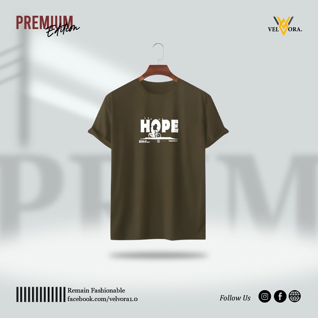 Premium Printed T-Shirt - Hope - Image 8