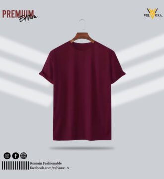 Maroon Premium Solid T-Shirt