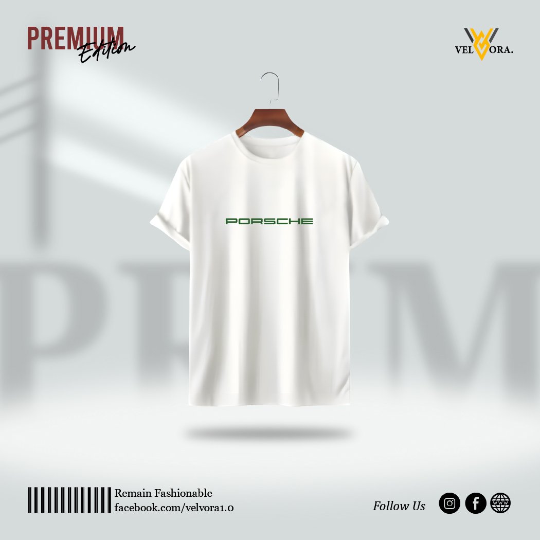 Premium Printed T-Shirt - Porsche