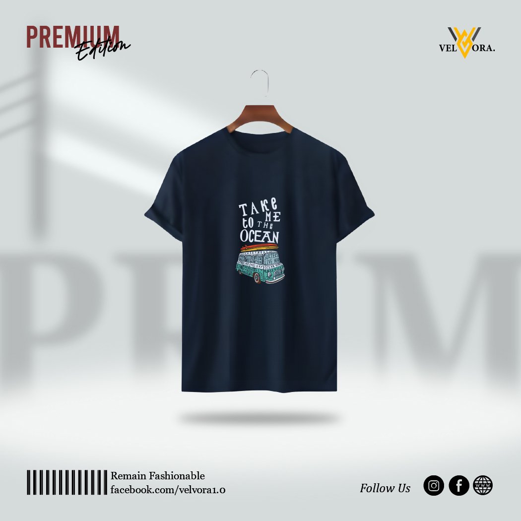 Premium Printed T-Shirt - Take Me To The Ocean