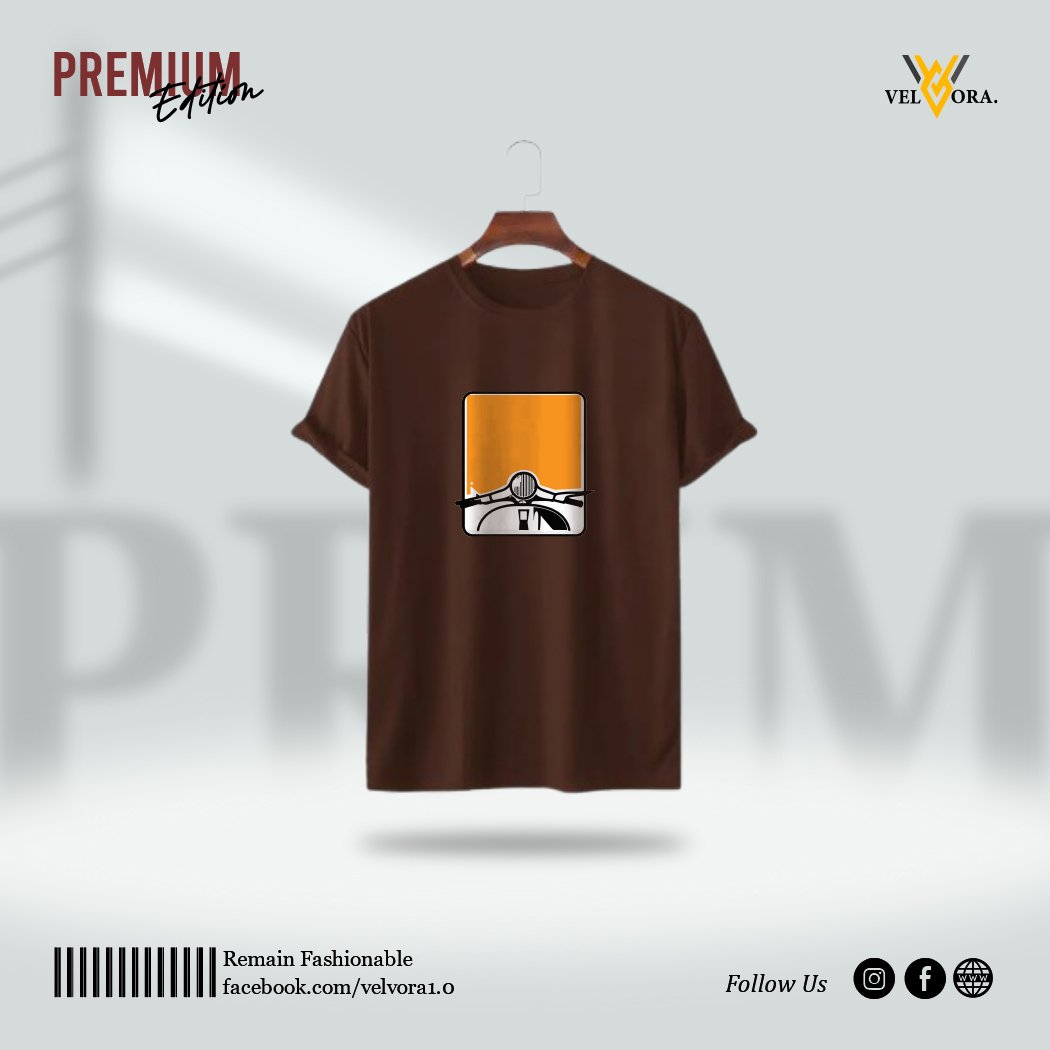 Premium Printed T-Shirt - Vespa - Image 3