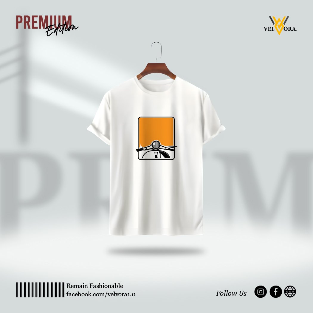 Premium Printed T-Shirt - Vespa - Image 9
