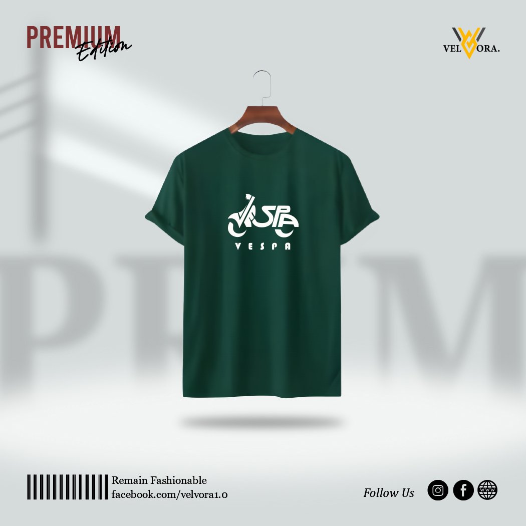 Premium Printed T-Shirt - Vespa - Image 3