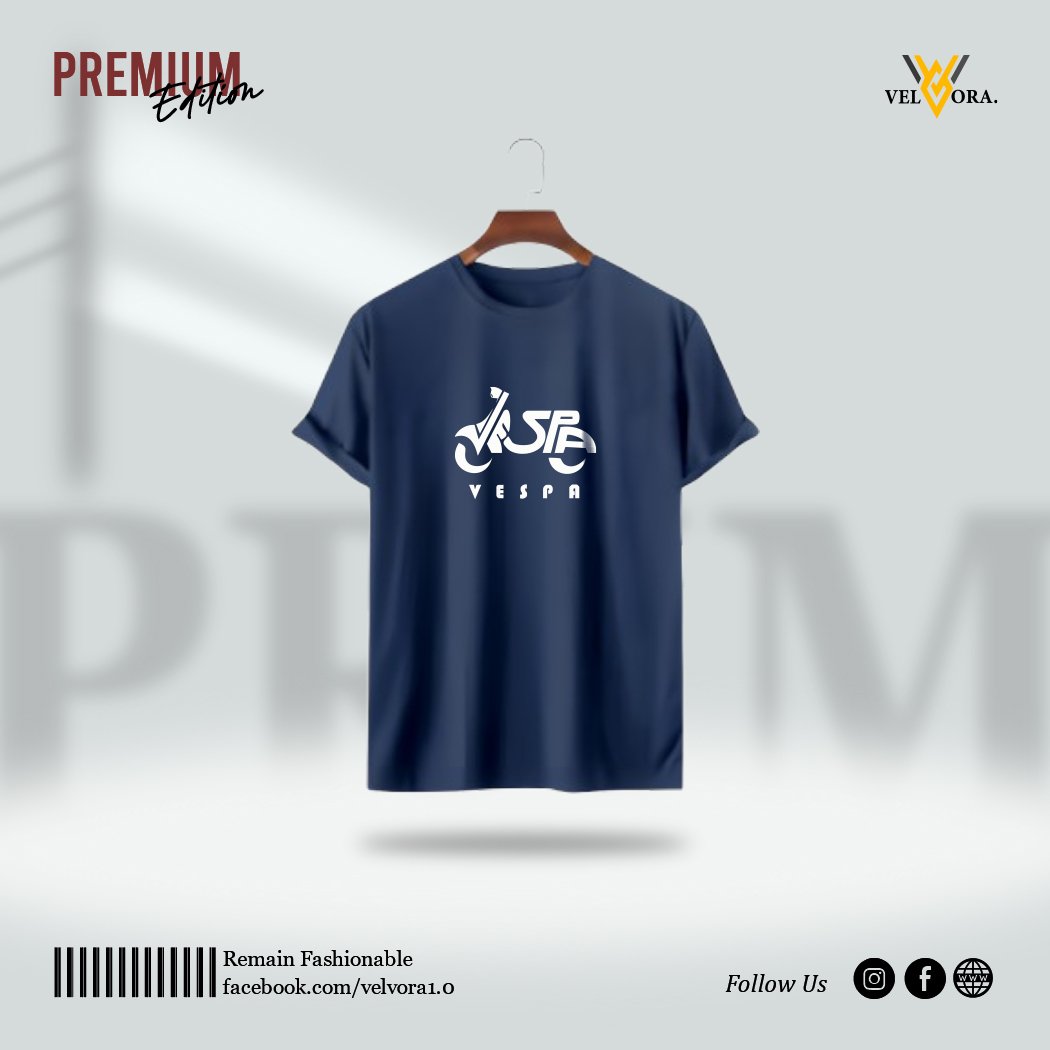 Premium Printed T-Shirt - Vespa - Image 5