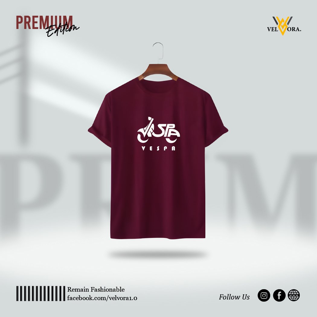 Premium Printed T-Shirt - Vespa - Image 6