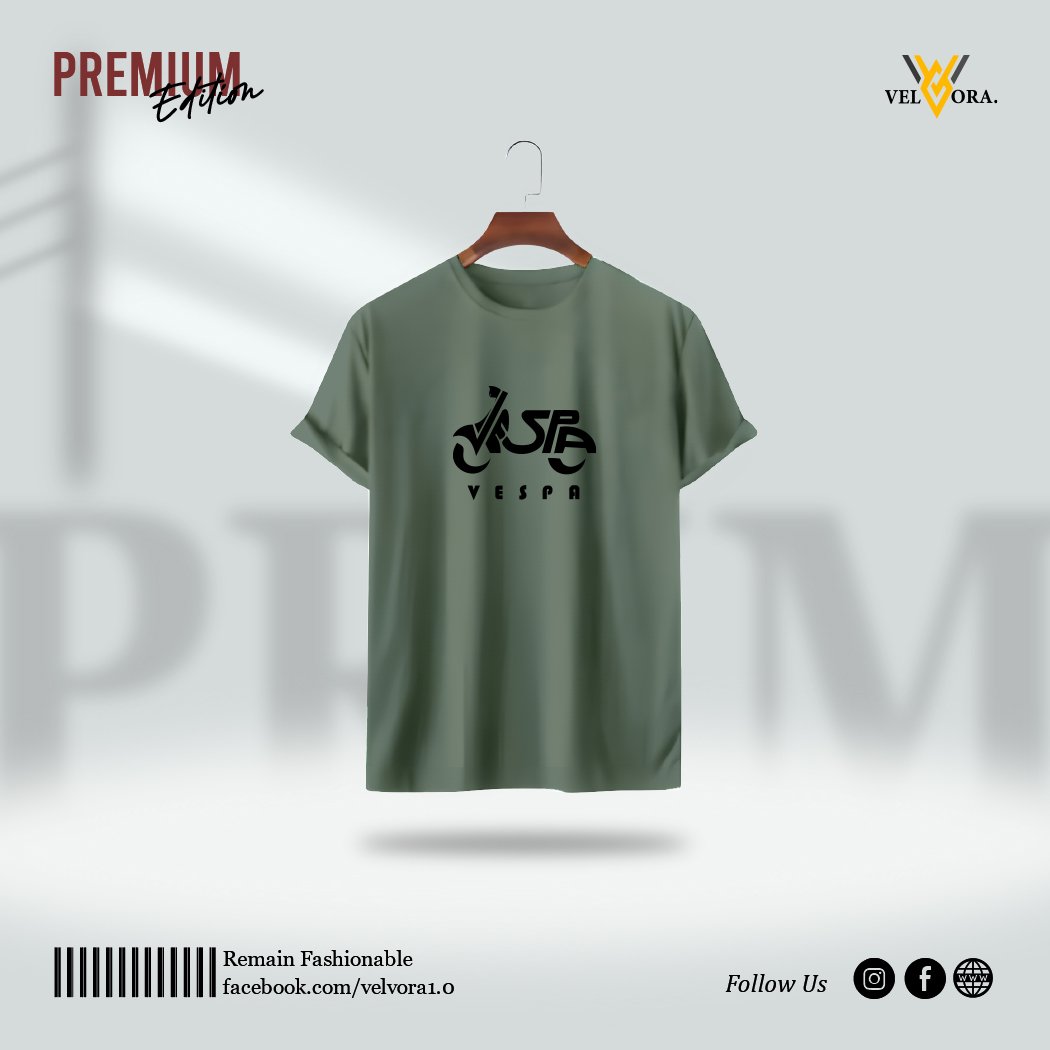 Premium Printed T-Shirt - Vespa - Image 7