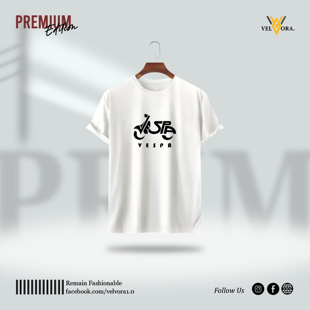 Premium Printed T-Shirt - Vespa